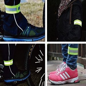 Hurtel OPASKA ODBLASKOWA NA RAMIĘ ROWER DO BIEGANIA RZEP 4CM POMARAŃCZOWY 2