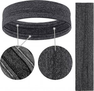 Elastyczna materiałowa opaska na głowę do biegania fitness niebieski 5