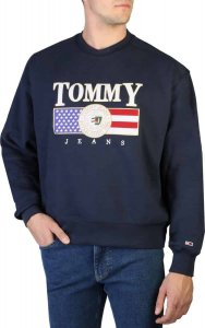 Tommy Hilfiger Bluzy marki Tommy Hilfiger model DM0DM15717 kolor Niebieski. Odzież Męskie. Sezon: Wiosna/Lato XL 1