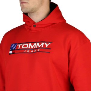 Tommy Hilfiger Bluzy marki Tommy Hilfiger model DM0DM15685 kolor Czerwony. Odzież Męskie. Sezon: Wiosna/Lato L 1