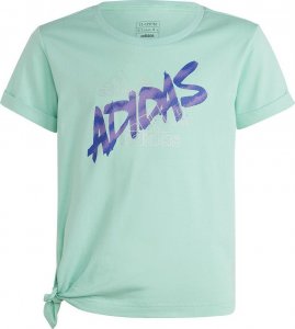 Adidas Koszulka adidas Dance Knotted Tee girls Jr HR5817 1