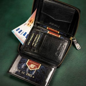 Peterson Skórzany męski portfel PTN 340-P NoSize 5
