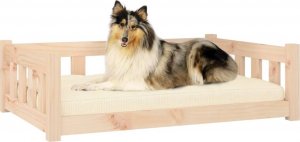 vidaXL Legowisko dla psa, 95,5x65,5x28 cm, lite drewno sosnowe 3