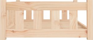 vidaXL Legowisko dla psa, 95,5x65,5x28 cm, lite drewno sosnowe 5
