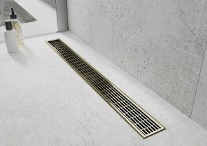 Mexen Mexen Flat M33 odpływ liniowy 60 cm, złoty - 1533060-15 2
