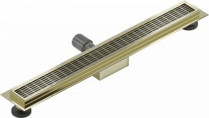 Mexen Mexen Flat M33 odpływ liniowy 60 cm, złoty - 1533060-15 3