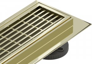 Mexen Mexen Flat M33 odpływ liniowy 90 cm, złoty - 1533090-15 1