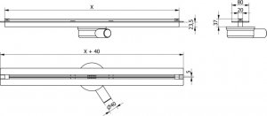 Mexen Mexen Flat 360 Super Slim odpływ liniowy obrotowy 140 cm, złoty - 1551140 6