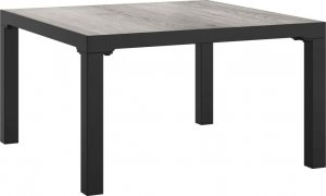 vidaXL 7-cz. zestaw wypoczynkowy do ogrodu, czarno-szary, polirattan 9