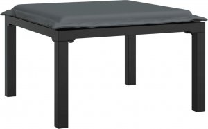 vidaXL 6-cz. zestaw wypoczynkowy do ogrodu, czarno-szary, polirattan 8