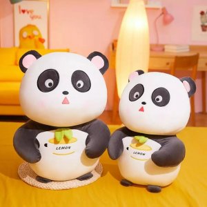 myHomelife Maskotka pluszak zawieszka mała panda lemon 23 cm 2