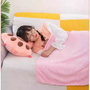 myHomelife Maskotka pluszak z kocykiem 2w1 duża łapka kotka 4