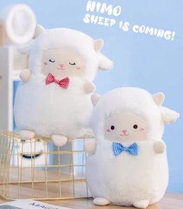 myHomelife Maskotka pluszak mięciutka owieczka NIMO 23cm 6