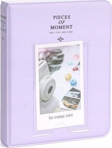 LoveInstant Album na Zdjęcia 64 szt. do Fujifilm INSTAX Mini 12 11 40 9 8 7s EVO LiPlay Link 2 SE / Pastelowy Fioletowy 1