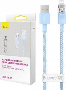 Kabel USB Baseus USB-A - Lightning 2 m Niebieski (CATS010103) 1