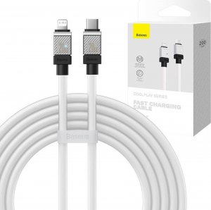 Kabel USB Baseus USB-C - Lightning 2 m Biały (CAKW000102) 1