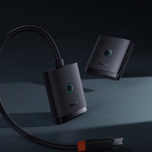 Adapter AV Baseus Adapter HDMI Baseus 2w1 z kablem 1m (czarny) 14