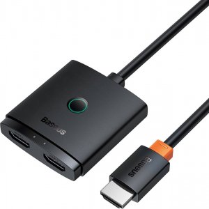Adapter AV Baseus Adapter HDMI Baseus 2w1 z kablem 1m (czarny) 1