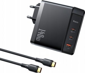 Ładowarka Mcdodo Ładowarka sieciowa GaN 140W CH-2913 2x USB-C, USB-A (czarny) 12