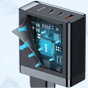 Ładowarka Mcdodo Ładowarka sieciowa GaN 140W CH-2913 2x USB-C, USB-A (czarny) 8