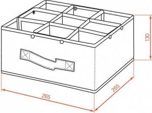 Kuchinox Organizer Do Szuflady Na Skarpety I Bieliznę Wysoki 2