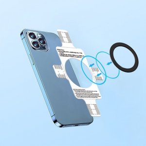 Mcdodo Magnetyczny uchwyt / ring na telefon Mcdodo dla urządzeń z MagSafe 1 sztuka (czarny) 2