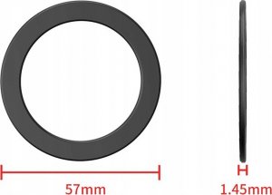 Mcdodo Magnetyczny uchwyt / ring na telefon Mcdodo dla urządzeń z MagSafe 1 sztuka (czarny) 4