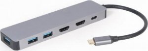 HUB USB Gembird I/O ADAPTER USB-C TO HDMI/USB3/3IN1 A-CM-COMBO3-03 GEMBIRD 1