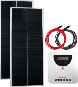 SolarFam Zestaw solarny 200W 12V MPPT Bluetooth 1