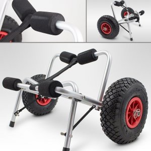 Transportowy wózek aluminiowy do kajaka/łodki lekki mobilny do 70kg 1