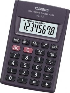 Kalkulator Casio Uniwersalny CALCULATOR CASIO model HL-4A (8X5CM ) NoSize 1