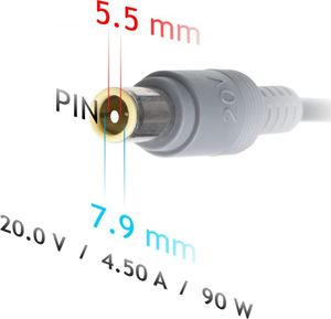 Zasilacz do laptopa Akyga 90 W, 5.5 mm, 4.5 A, 20 V (AK-ND-39) 3