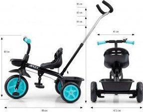 Milly Mally Rowerek trójkołowy Axel Czarny 10