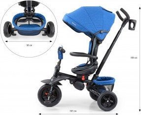 Milly Mally Rowerek trójkołowy Stanley Rubber Granatowo-Czarny 9