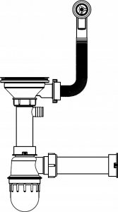 Zlewozmywak GraniteQ READY- MAX CZARNY zlewozmywak granitowy 1-k z/o (77x44x17,5) + bateria z elastyczną wylewką very black + dozownik very black + syfon very black 8