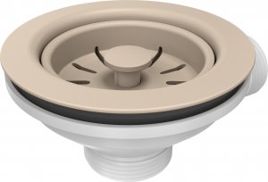 Zlewozmywak GraniteQ CHRISTIAN 111 zlewozmywak granitowy beżowy (78x45x18,5) z zaślepką i odpływem beżowym (komora 37x38 cm) 3