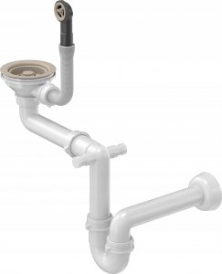 Zlewozmywak GraniteQ CHRISTIAN 111 zlewozmywak granitowy beżowy (78x45x18,5) z zaślepką i odpływem beżowym (komora 37x38 cm) 5