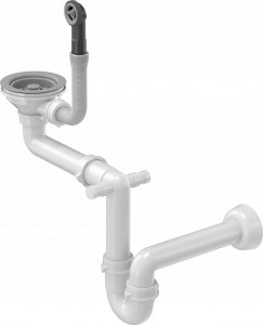 Zlewozmywak GraniteQ CHRISTIAN 136 XL zlewozmywak granitowy 1-komorowy szary (78x45x18,5) z zaślepką i odpływem szarym (komora 45x38 cm) 3