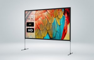 Ekran do projektora Blitzwolf Przenośny ekran projekcyjny BlitzWolf BW-VS6 80"/100" 3