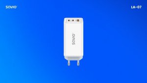 Ładowarka Savio sieciowa USB GaN 65W, Quick Charge 4.0, Power Delivery 3.0, LA-07 11