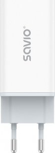 Ładowarka Savio sieciowa USB GaN 65W, Quick Charge 4.0, Power Delivery 3.0, LA-07 6
