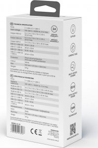 Ładowarka Savio sieciowa USB GaN 65W, Quick Charge 4.0, Power Delivery 3.0, LA-07 9