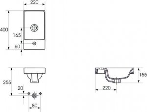 Cersanit Moduo 39 cm antracyt (S801-467-DSM) 3
