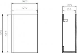 Cersanit Moduo 39 cm antracyt (S801-467-DSM) 4