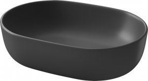 Umywalka Cersanit nablatowa Moduo 45 owalna Antracyt mat (K116-107) 2