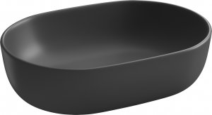 Umywalka Cersanit nablatowa Moduo 45 owalna Antracyt mat (K116-107) 3