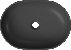 Umywalka Cersanit nablatowa Moduo 45 owalna Antracyt mat (K116-107) 4