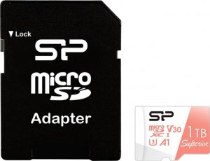 Karta Silicon Power Superior MicroSDXC 1 TB Class 10 UHS-I/U3 A1 V30 (SP001TBSTXDV3V20SP) 1