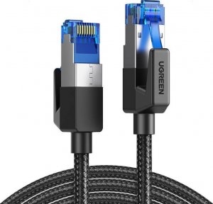 Ugreen UGREEN NW153 Kabel sieciowy w oplocie, Ethernet RJ45, Cat.8, F/FTP, 2m (czarny) 1