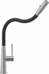 Bateria kuchenna Gina GINA stalowa bateria kuchenna z elastyczną wylewką, pure carbon / wąż czarny 7